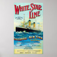 WHITE STAR LINE OCEAN MAIL STEAMER