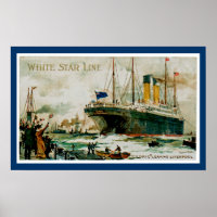 White Star Line's Cedric Leaving Liverpool