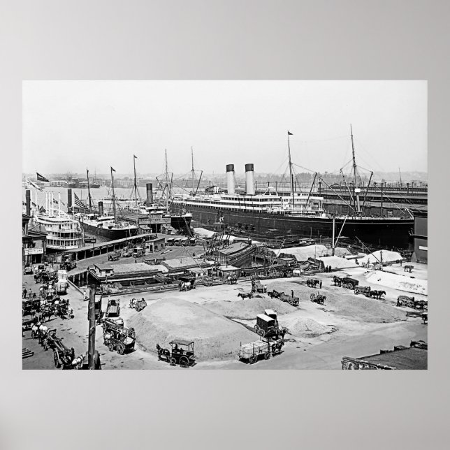 White Star Line's Pier Poster (Front)