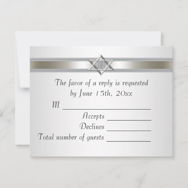 White Star of David RSVP (Front)