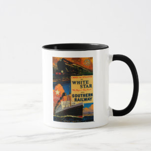 White Star SR Vintage PosterEurope Mug