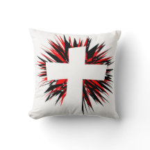 WHITE STARBURST CROSS