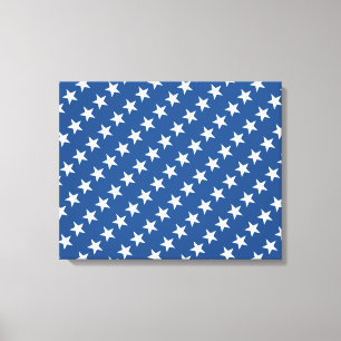 White Stars Canvas Print