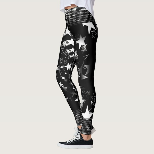 White Stars Leggings (Left)