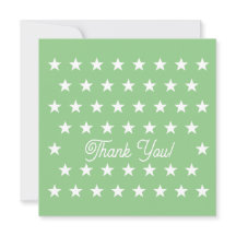 White Stars on green background 