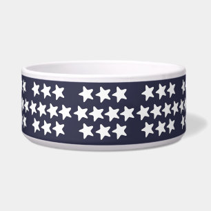 White Stars On Navy Blue Pet 