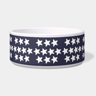 White Stars On Navy Blue Pet 