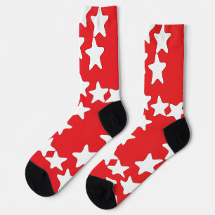 White Stars On Red Socks
