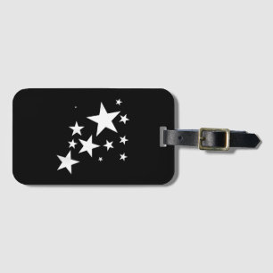 White Stars Star-Pattern-Design Costume Gift Luggage Tag