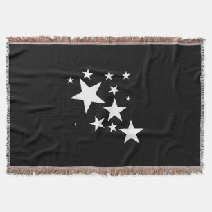 White Stars Star-Pattern-Design Costume Gift Throw Blanket