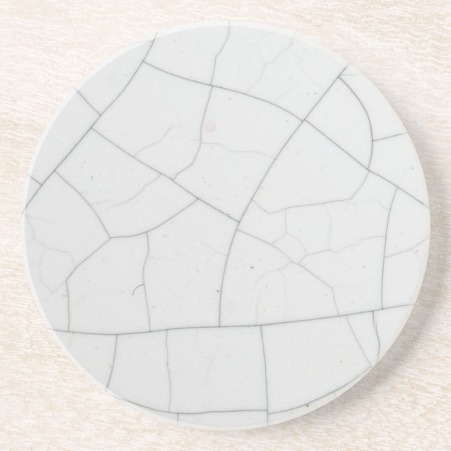 White stone cracks coaster (Front)