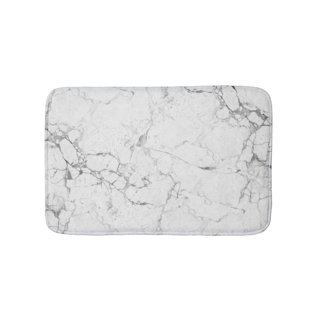 White stone texture  bath mat (Front)