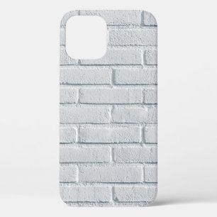White stone wall bricks pattern iPhone 12 case