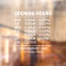White Store Hours Sign Website Phone Window Cling