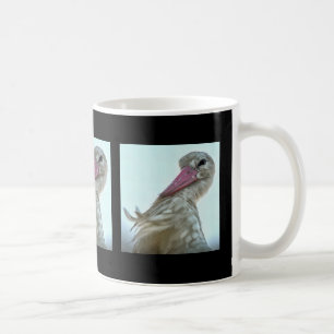 White Stork With Incredulous Expression Animal Art Coffee Mug