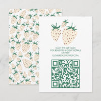 White Strawberry Pineberry BRIDAL SHOWER QR code