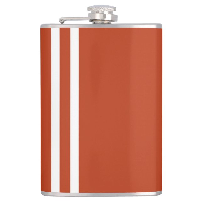 White strip and Orange Flask (Front)