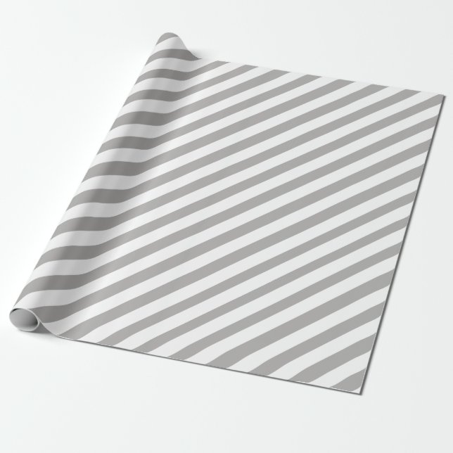 White Stripe Add Your Background Colour Wrapping Paper (Unrolled)