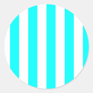 White Striped Sticker
