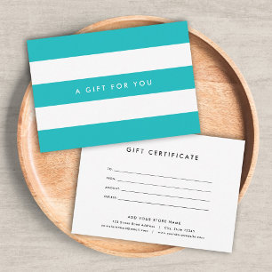 White Stripes & Custom Colour Gift Certificate