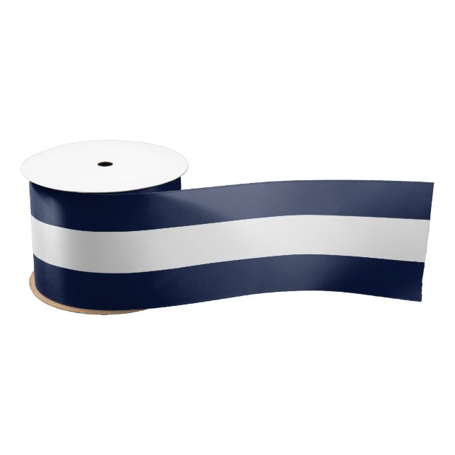 White Stripes Pattern {pick your background color} Satin Ribbon (Spool)