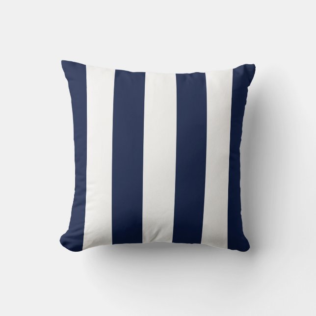 White Stripes Pattern {pick your background colour Cushion (Front)