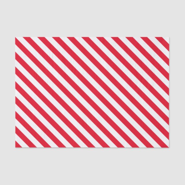 White Stripes, You Choose Your Background Colour Tissue Paper (Front)