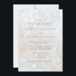 White Subtle Glitter Bokeh Wedding Invitation<br><div class="desc">White Subtle Glitter Bokeh Wedding Invitation 
 Other colours can be found in my store.</div>