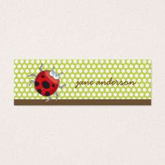White Summer Daisy + Ladybug Thank You Gift Tag /