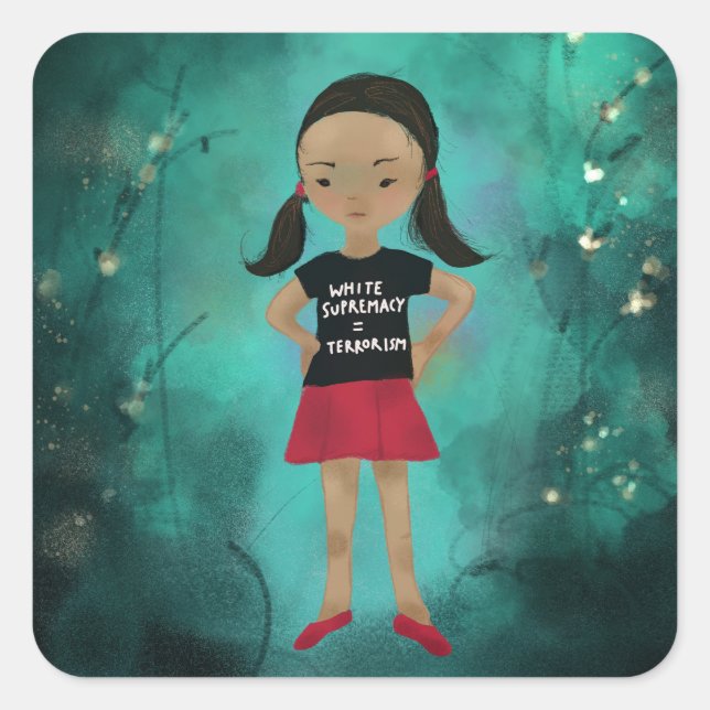 White Supremacy is Terrorism sticker (Front)