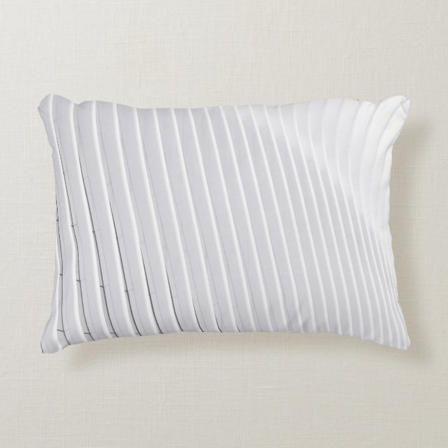 White surface decorative cushion (Front)