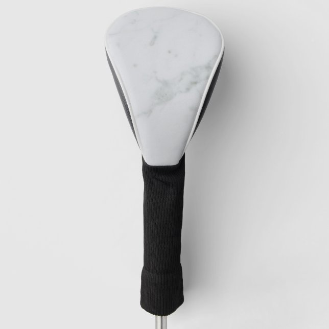 White Surface Golf Head Cover (Front)