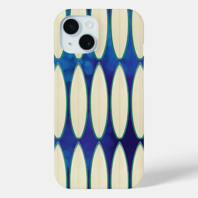 white Surfboard pattern Case-Mate iPhone Case (Back)