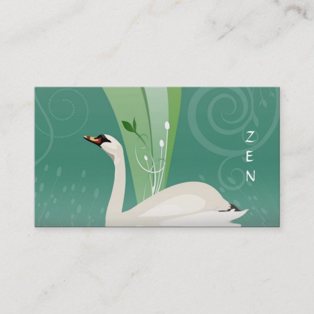 White Swan Business Card (Front)