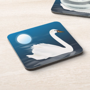 WHITE SWAN COASTER