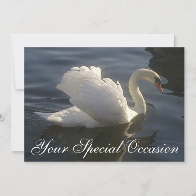 White Swan Invitation (Front)