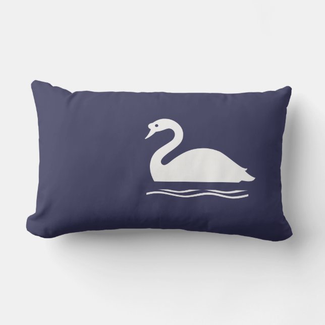 White Swan Lumbar Cushion (Front)
