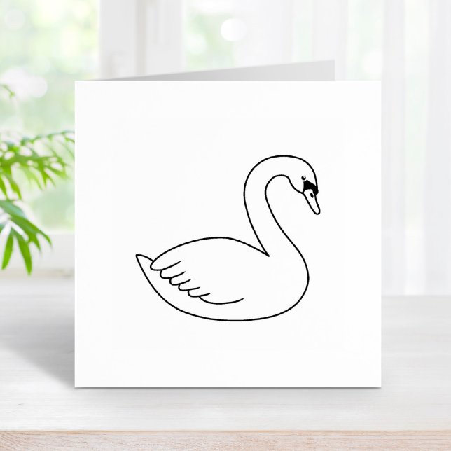 White Swan Rubber Stamp (Creator Uploaded)
