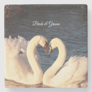 White Swan Stone Coaster