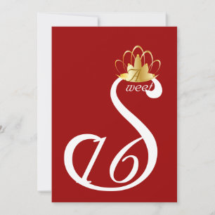 White Swan Sweet Sixteen Coronation_ Customise Invitation
