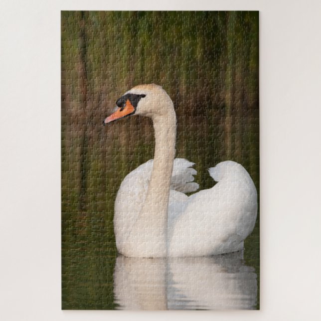 White swan (white swan) jigsaw puzzle (Vertical)
