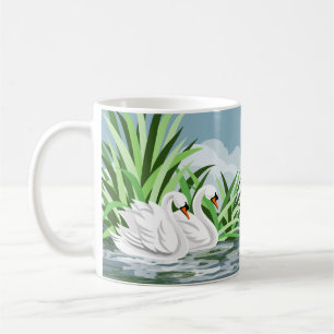 White Swans Coffee Mug