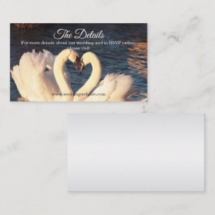 White Swans Enclosure Card