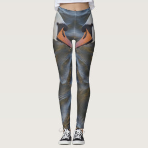 White Swans Leggings