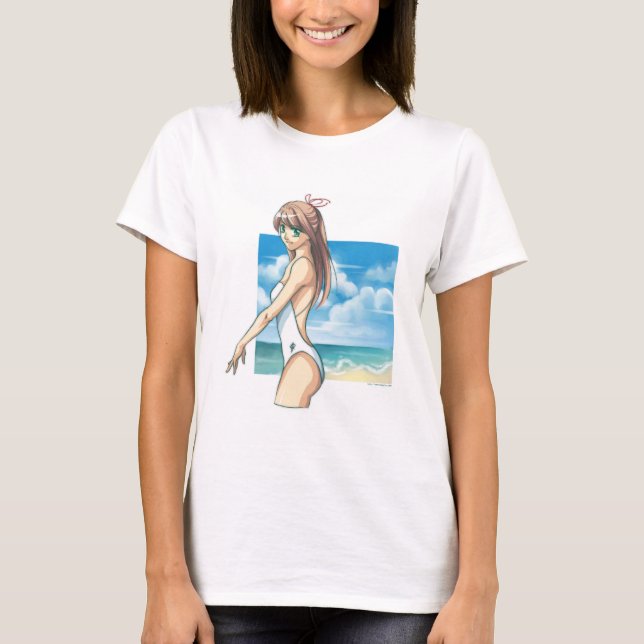 White swimsuit T-Shirt (Front)