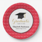 White Swirl on Red, Personalised Graduation