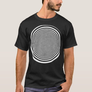 White Swirl SHypnosis Hypnotic Trance Trippy Swirl T-Shirt