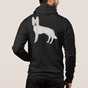 White Swiss Shepherd Berger Blanc Suisse Cute Dog Hoodie