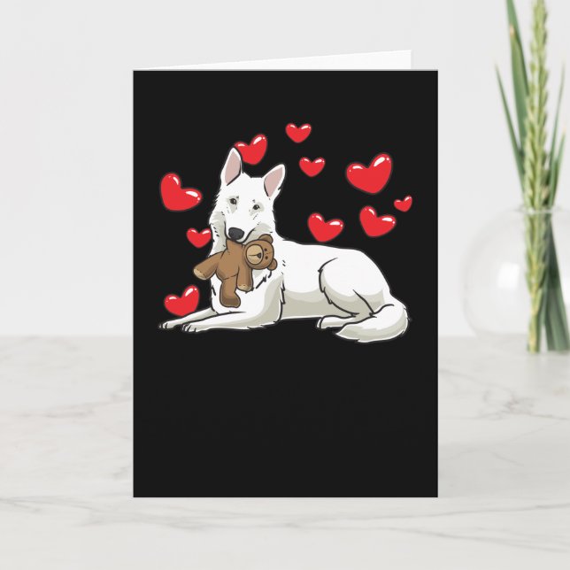 White Swiss Shepherd Gift Card (Front)