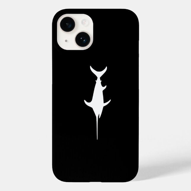 White Swordfish Case-Mate iPhone Case (Back)